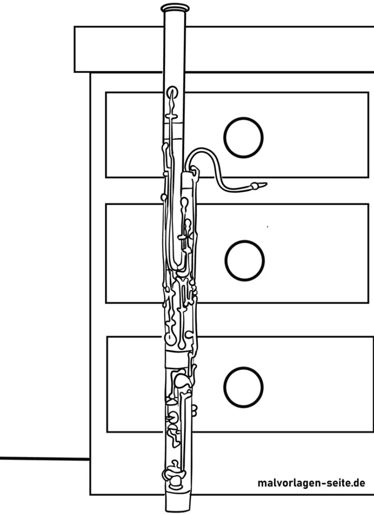 fagott-neben-schublade-ausmalvorlage
