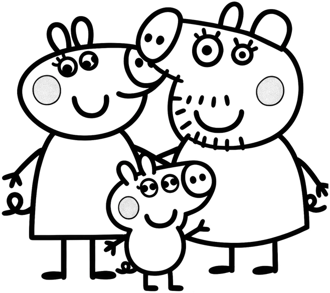 familie-von-schweinen-ausmalvorlage