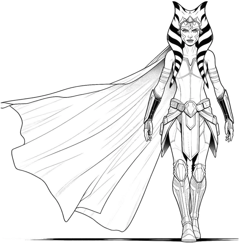 fantasie-figur-mit-umhang-ausmalvorlage