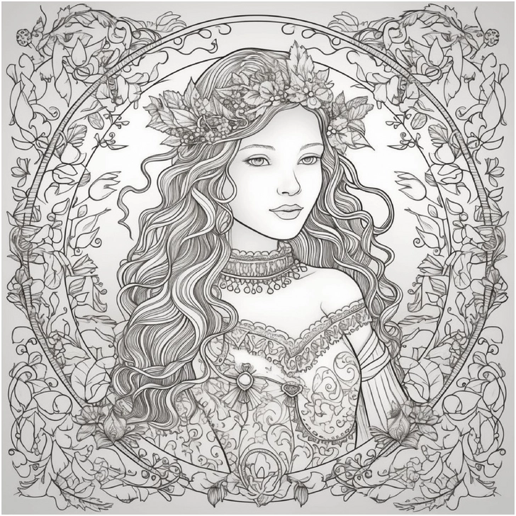 fantasievolle-prinzessin-mit-blumenkranz