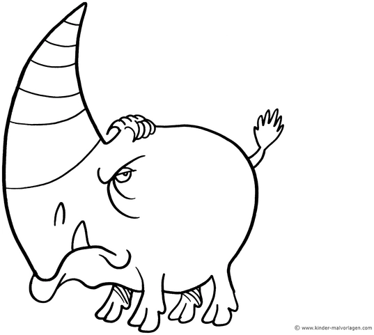 fantasievolles-tier-mit-horn-ausmalvorlage