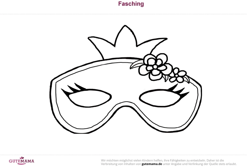 faschingsmaske-mit-blumen-muster