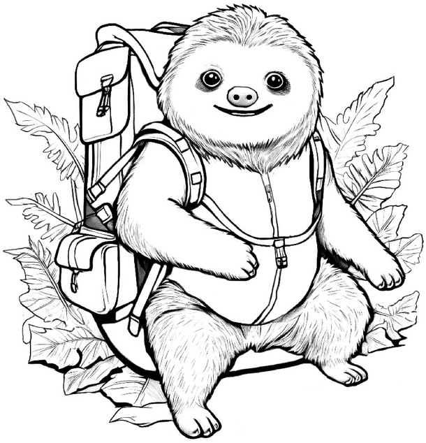 faultier-mit-rucksack-im-dschungel