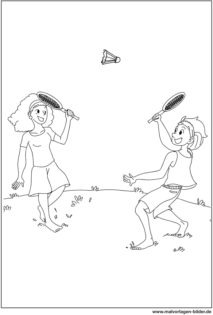federballspiel-malen-mit-kindern