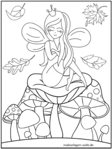 fee-auf-fliegenpilz-malen