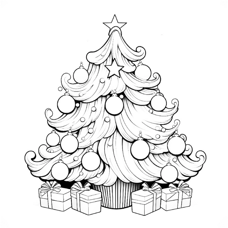 festlich-gemalter-tannenbaum-mit-geschenken