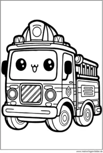 feuerwehrauto-mit-lächeln-ausmalbild