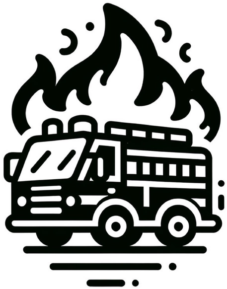 feuerwehrfahrzeug-mit-flammen-malvorlage