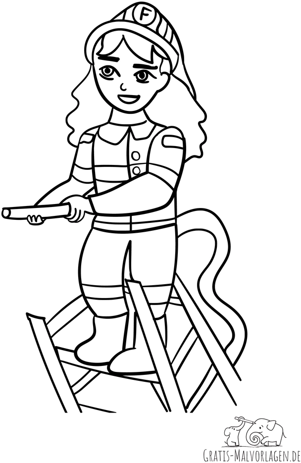 feuerwehrfrau-auf-drehleiter-mit-wasserschlauch