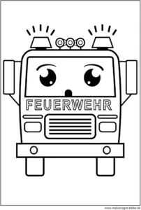 feuerwehrwagen-ausmalvorlage