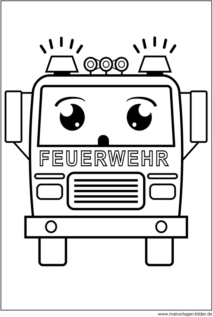 feuerwehrwagen-ausmalvorlage