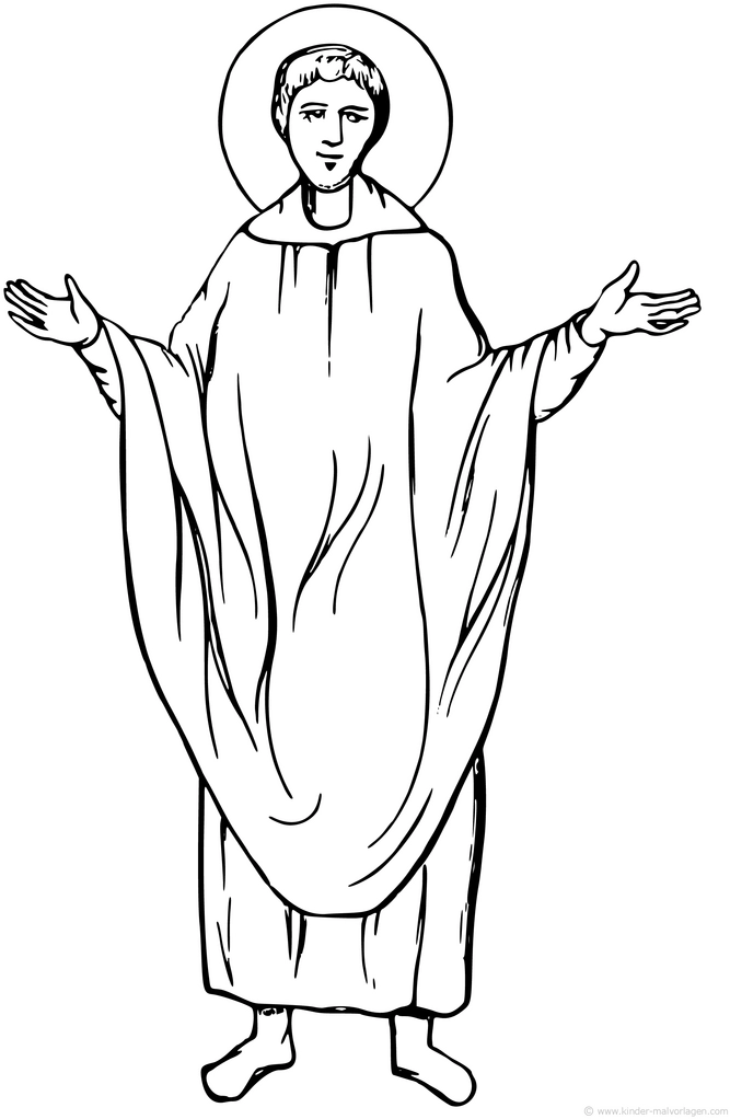 figur-mit-heiligenschein-ausmalvorlage