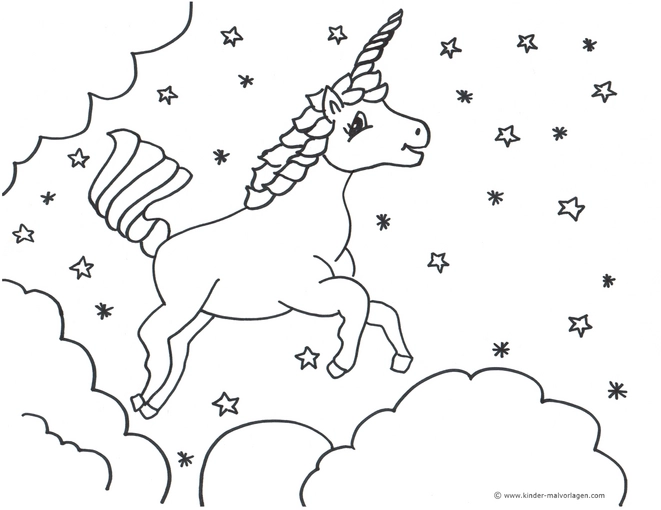fliegendes-einhorn-sterne-wolken