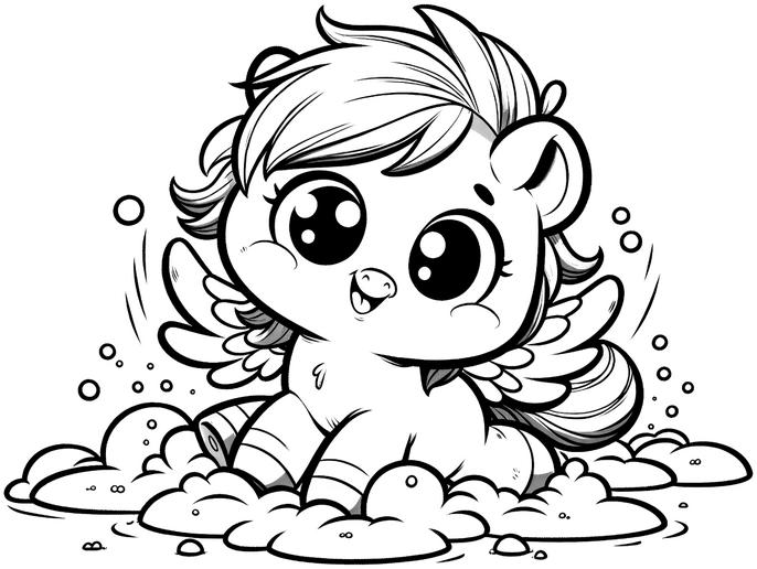 fliegendes-pony-ausmalbild-in-wolke