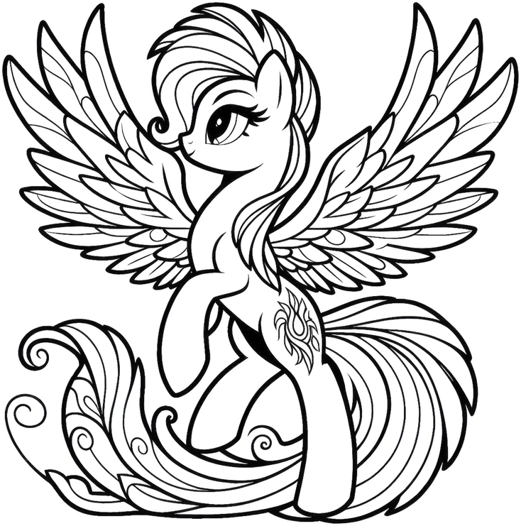 fliegendes-pony-mit-fluegel-und-welle