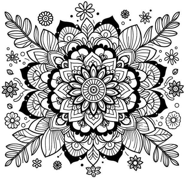 florale-malvorlage-mandala-ausmalbild