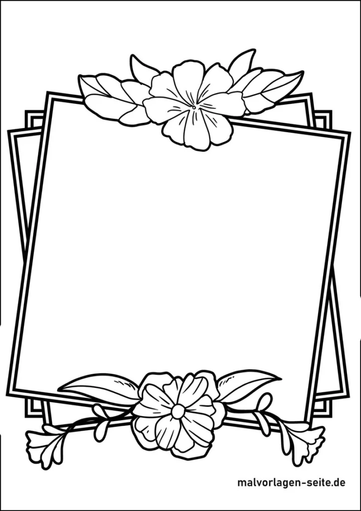 floraler-bilderrahmen-zum-ausmalen
