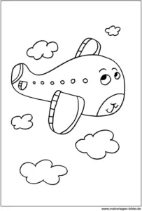 flugzeug-malvorlage-zum-ausdrucken