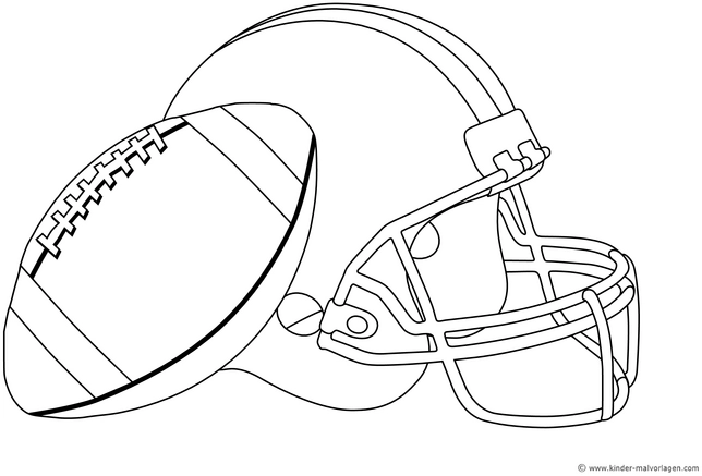 footballhelm-und-football-ausmalvorlage