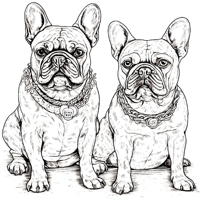 franzoesische-bulldoggen-malvorlage-fuer-kinder