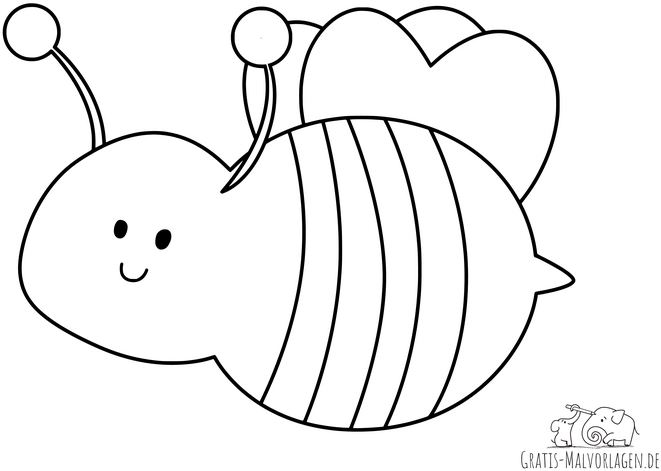 freundliche-biene-malvorlage