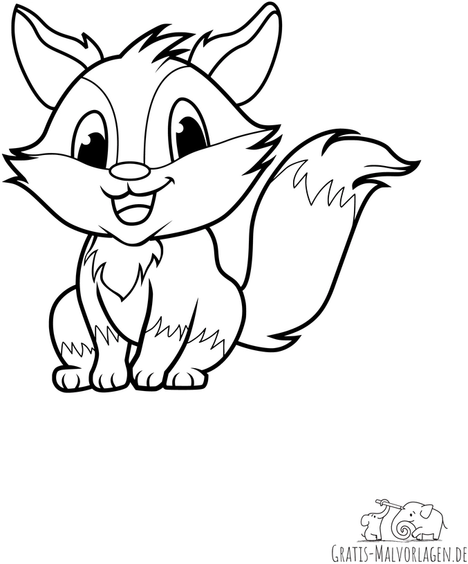 freundlicher-fuchs-ausmalvorlage