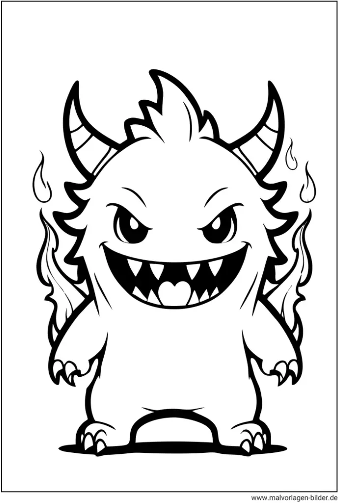 freundliches-monster-ausmalbild