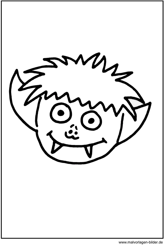 freundliches-monster-ausmalvorlage