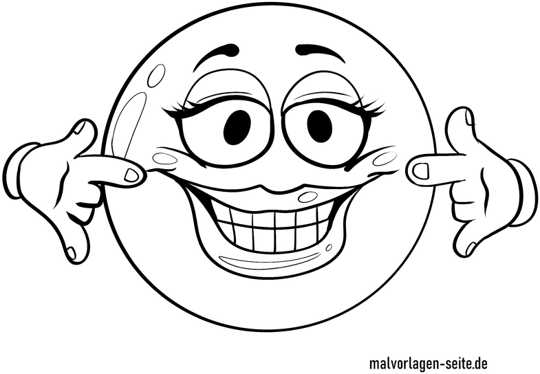 fröhlicher-emoji-mit-lächeln-ausmalvorlage