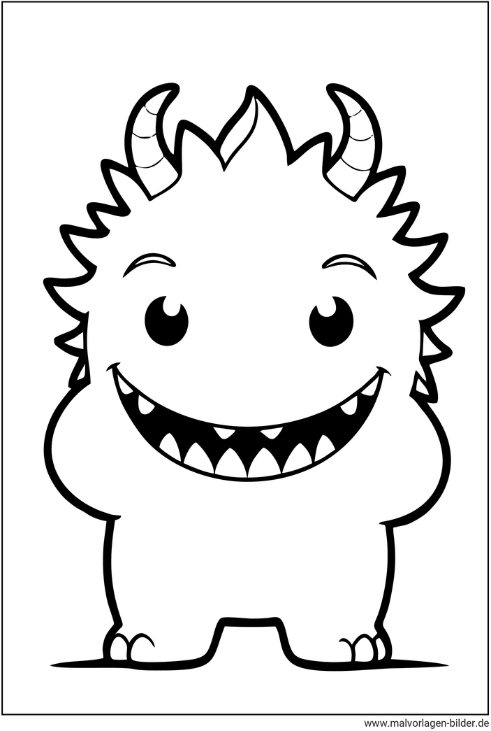 fröhliches-monster-malvorlage