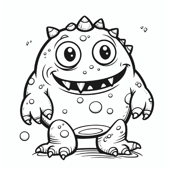 fröhliches-monster-mit-blasen