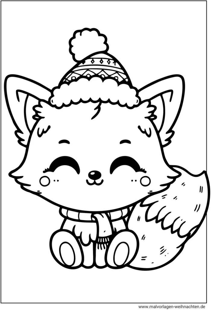 fuchs-im-winteroutfit-ausmalbild