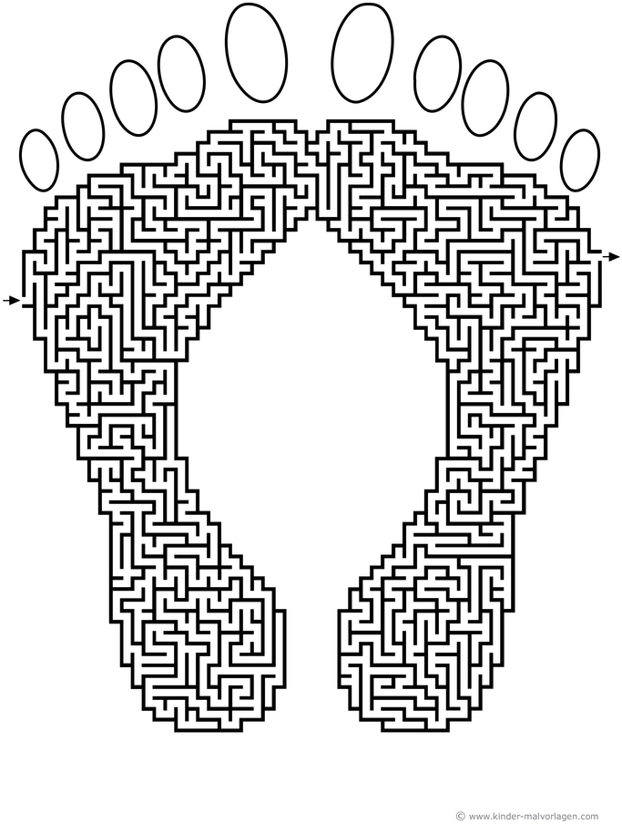 fuesse-labyrinth-ausmalvorlage