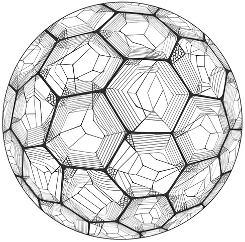fussball-malvorlage-geometrisches-muster