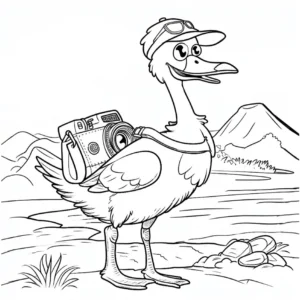 gans-mit-kamera-in-abenteuerlandschaft
