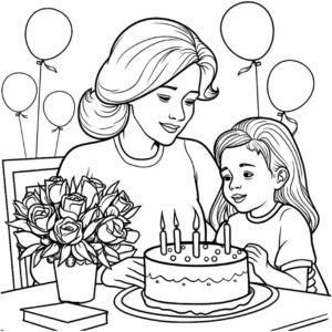 geburtstagsfeier-mama-und-kind-am-tisch