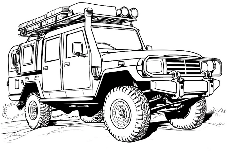 gelaendewagen-mit-dachgepaecktraeger-ausmalvorlage