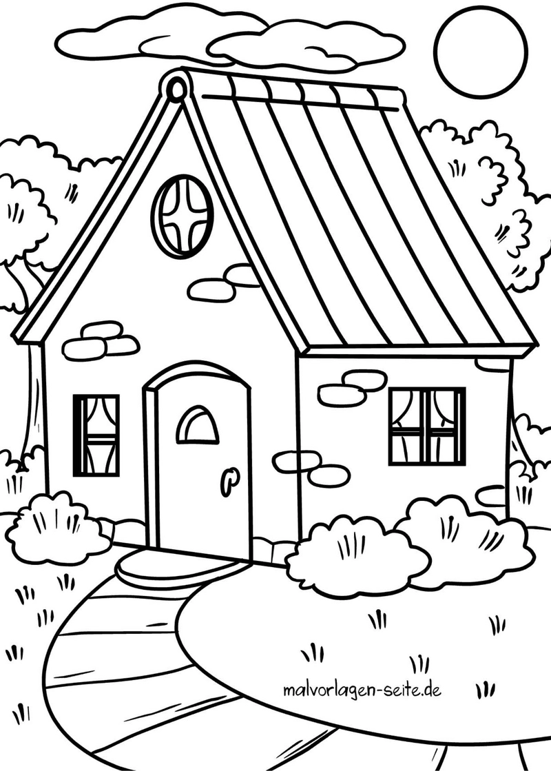 gemuetliches-haus-in-der-natur-ausmalvorlage