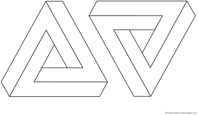 geometrische-penrose-dreiecke-malvorlage