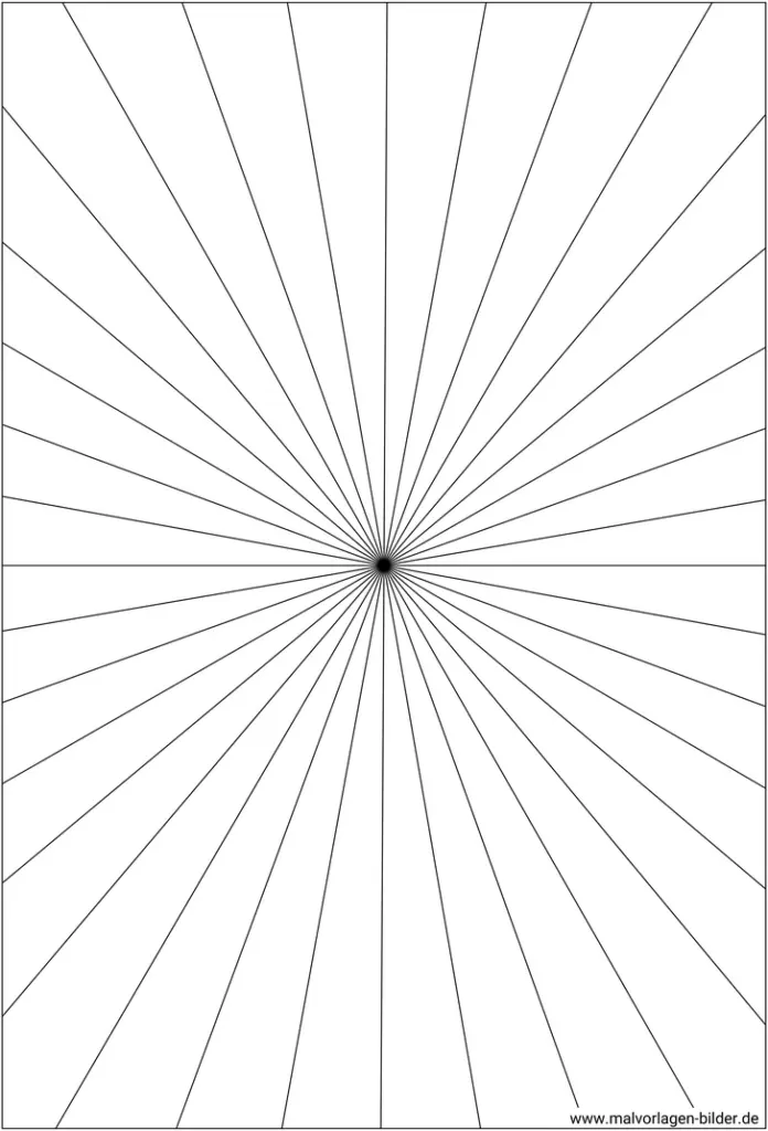 geometrische-strahlen-muster-malvorlage