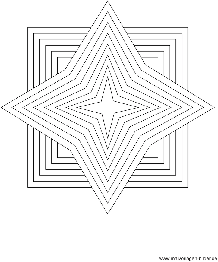 geometrischer-stern-ausmalvorlage