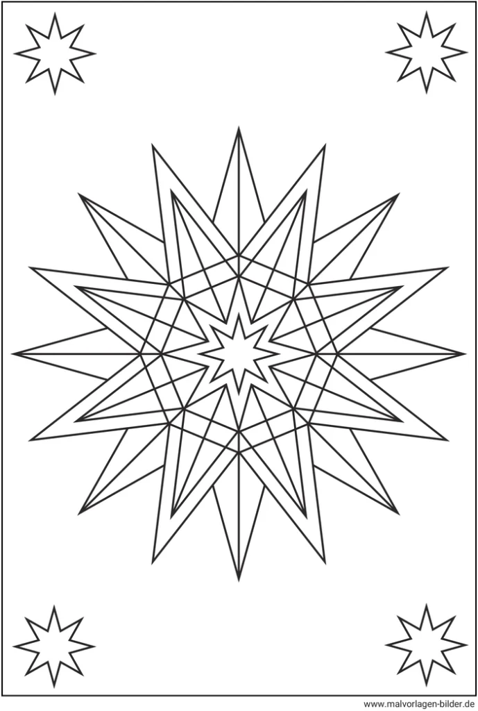 geometrischer-stern-malvorlage-fuer-kinder