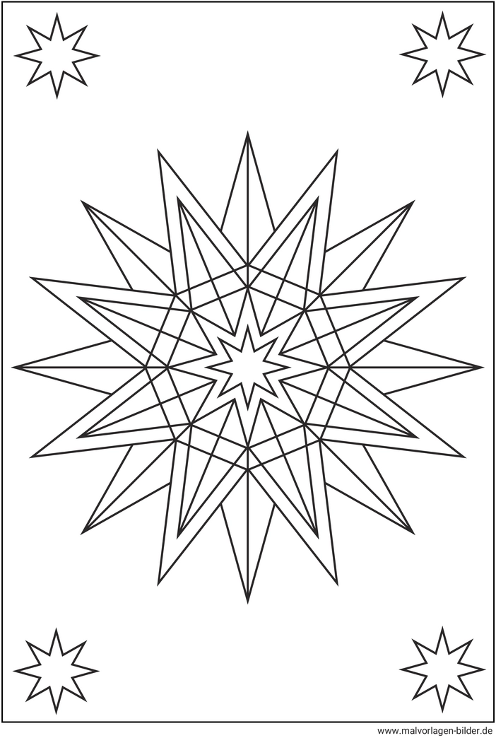 geometrischer-stern-malvorlage-fuer-kinder