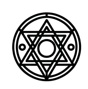 geometrisches-symbol-mit-stern-ausmalvorlage