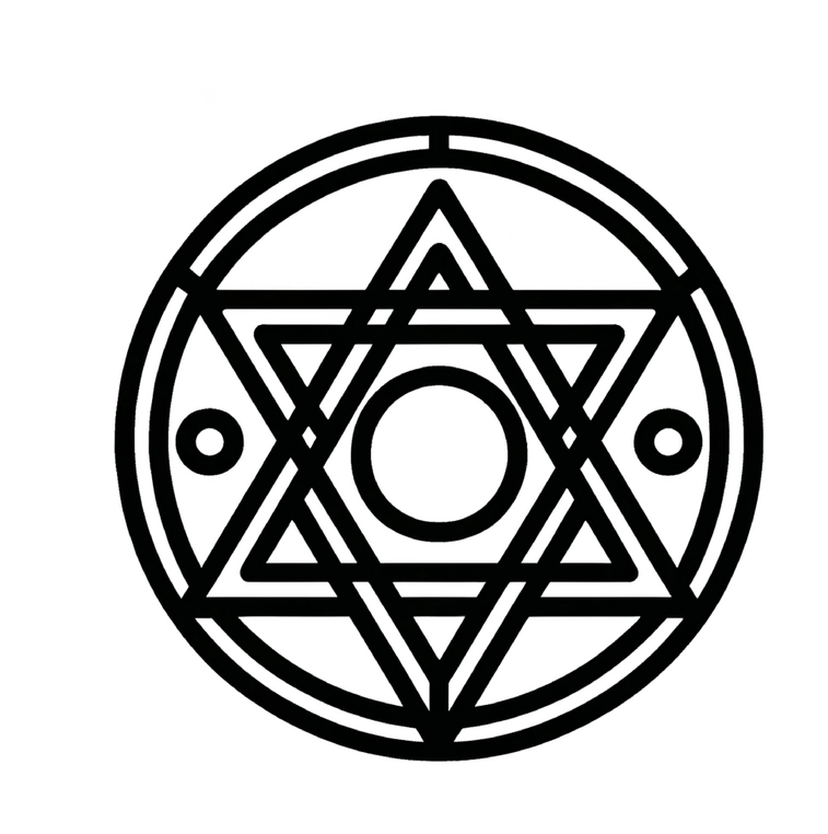 geometrisches-symbol-mit-stern-ausmalvorlage