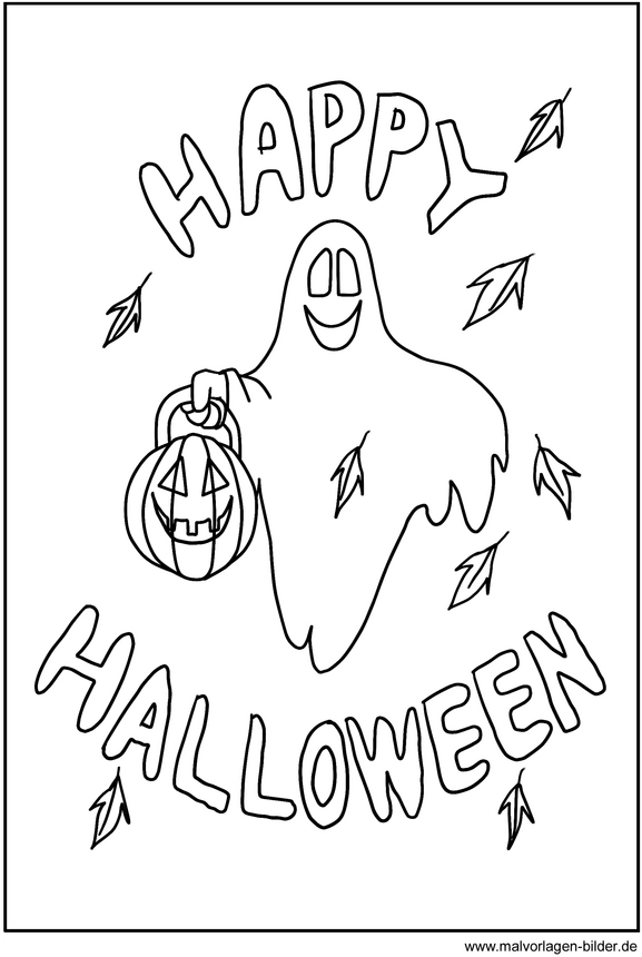 gespenst-kuerbislaterne-halloween-ausmalbild