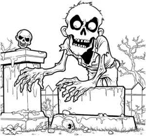 gespensterfriedhof-mit-skelett-und-schaedel