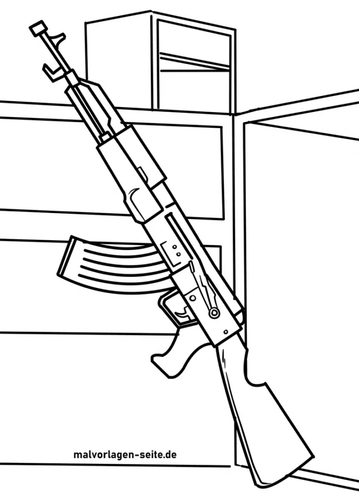 gewehr-an-moebelstueck-malvorlage