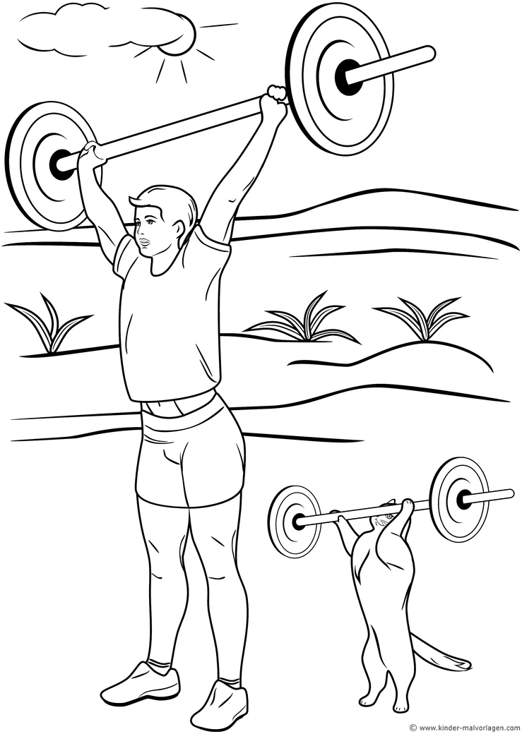gewichtheben-mit-kater-sport-und-tiere