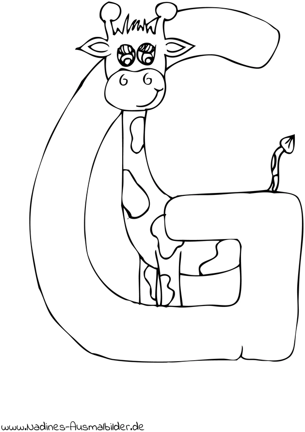 giraffe-buchstabe-g-malvorlage